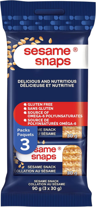 Sesame Snaps - Classic Crunchy Sesame Snack, Gluten-Free (30g)