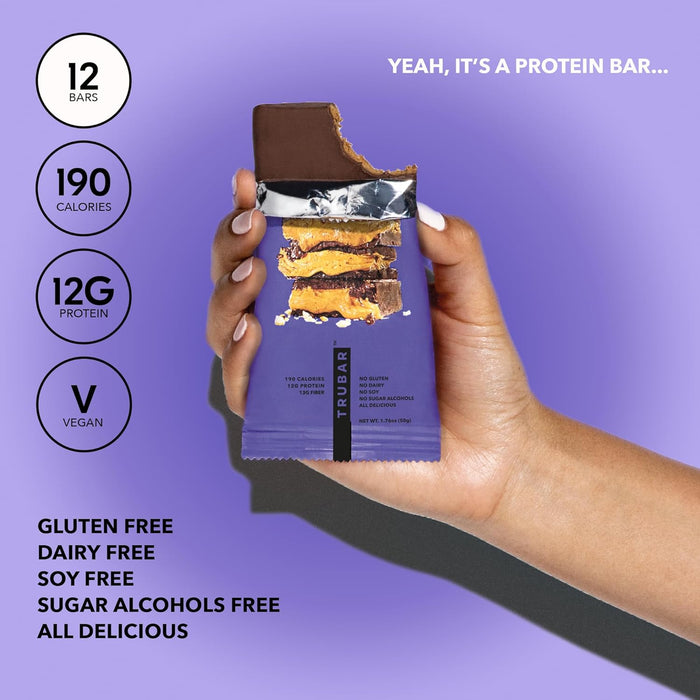 TruBar Gluten Free Protein Bar, Smoother Fudger Peanut Butter 50g