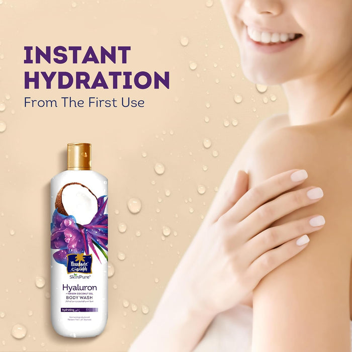 Parachute Hyaluron Body Wash with Virgin Coconut Oil – Deep Hydration Formula (400ml)