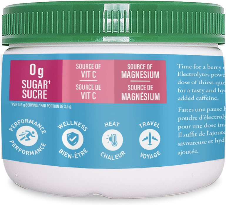 Organika Electrolytes Powder Wild Raspberry Flavour 210g