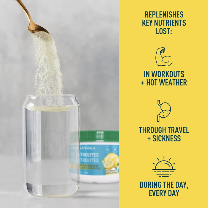 Organika Electrolytes Lemonade Flavour 210g