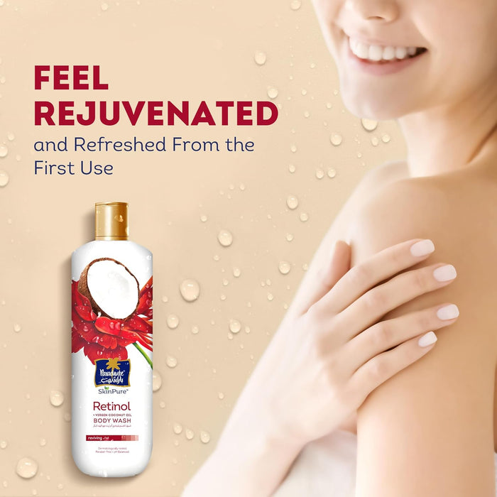 Parachute Retinol Body Wash with Virgin Coconut Oil – Skin Renewal Formula (400ml)