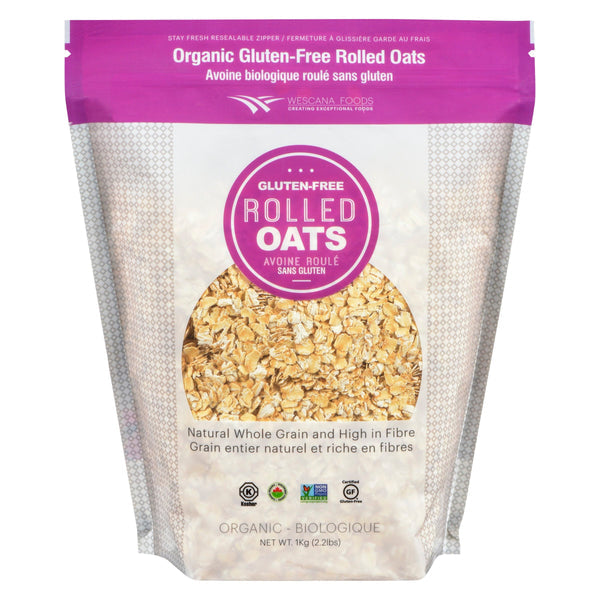 Wescana Foods Gluten-Free Organic Rolled Oats 1kg