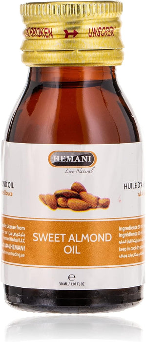 Hemani Sweet Almond Oil – Moisturizing & Nourishing (30ml)