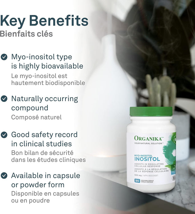 Organika Myo-Inositol 90 Capsules 90vegiecaps