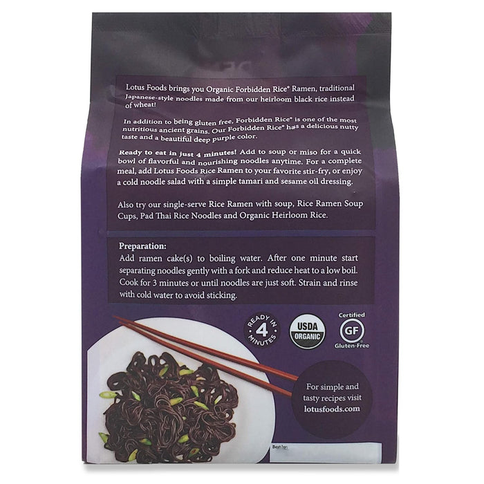 Lotus Foods Organic Forbidden Rice Ramen  283g