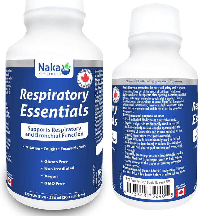 NAKA Respiratory Essentials – Herbal Respiratory Support (250ml)
