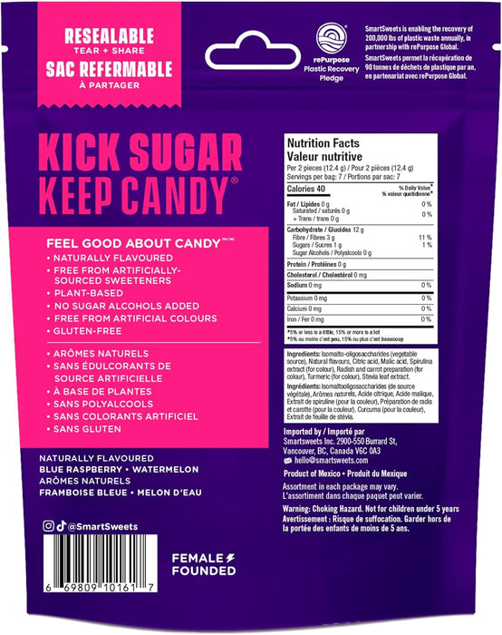 SmartSweets Lollipops Halloween – Low Sugar, Plant-Based Candy (12 Pack) 12pak