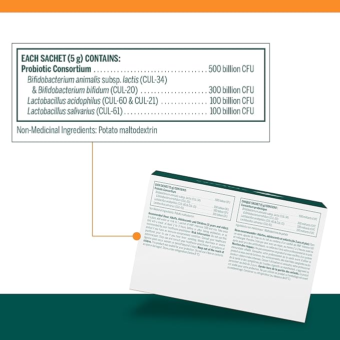 Genestra HMF Intensive 500 Billion ~ 30-5g sachets of powder 30 Sachets