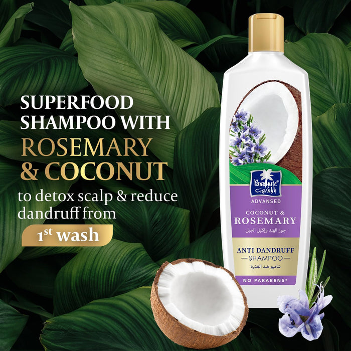 Parachute Coconut & Rosemary Shampoo – Strengthening Hair Care (340ml)