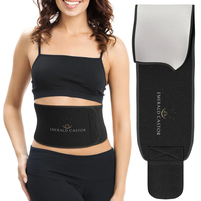 Emerald Organic Cotton Castor Oil Pack – Black Colour, Reusable Detox Wrap (1 Pack)