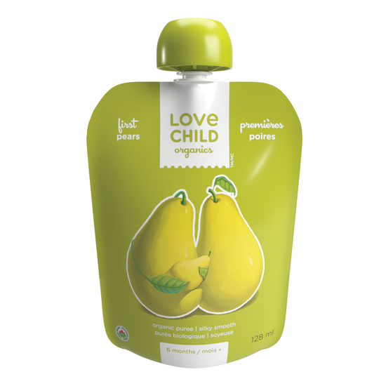 Love Child Organics, Organic Puree; 6 months, First Pears 128ml