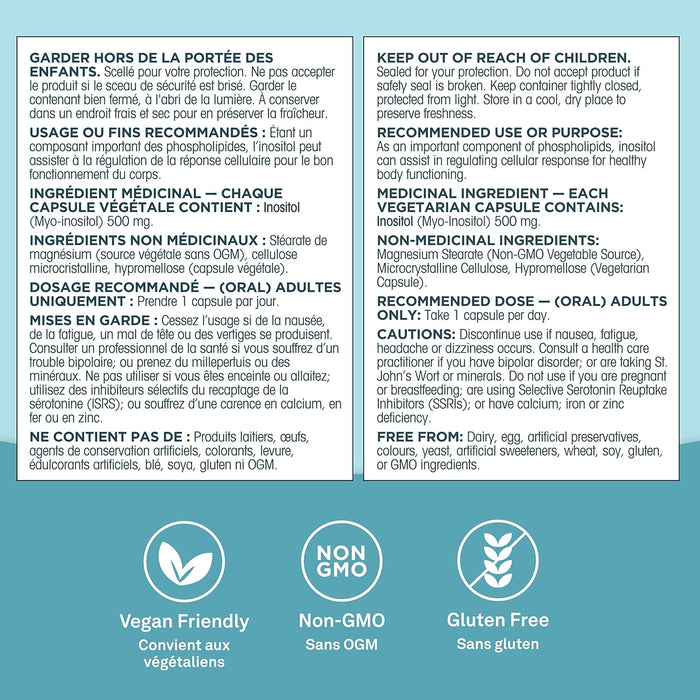 Organika Myo-Inositol 90 Capsules 90vegiecaps