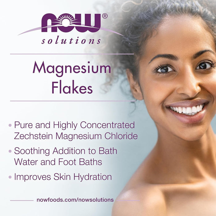 Now Pure Magnesium Chloride Flakes - 1531g