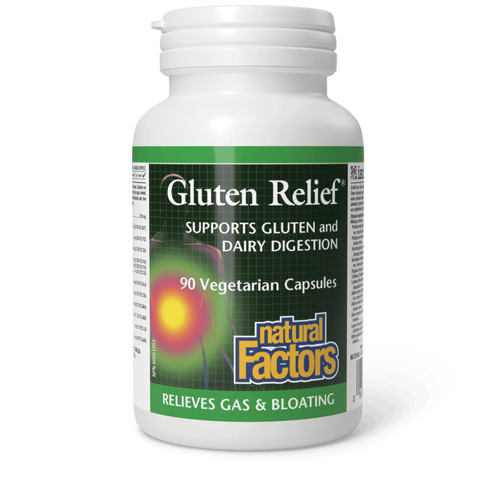 Natural Factors ReliefZyme - Digestion help for Gluten & Wheat 45caps 45 vegicaps