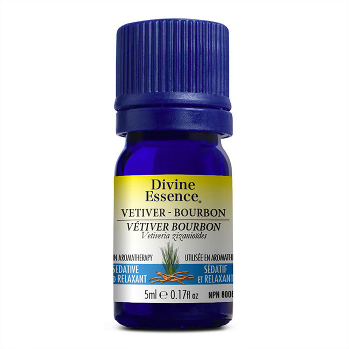 Divine Essence Vetiver Essential Oil Organic 5 ml
