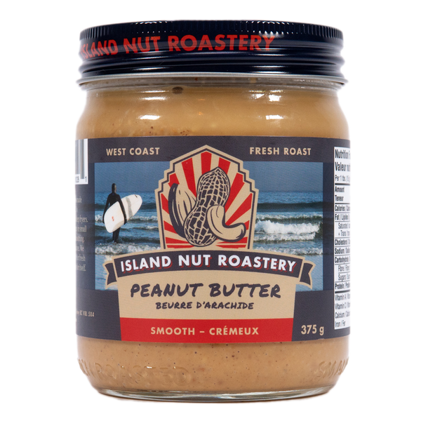 Island Nut Roastery Peanut Butter, Smooth 375g