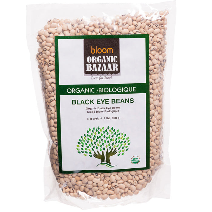 Bloom Black Eye Beans Whole Organic 908g
