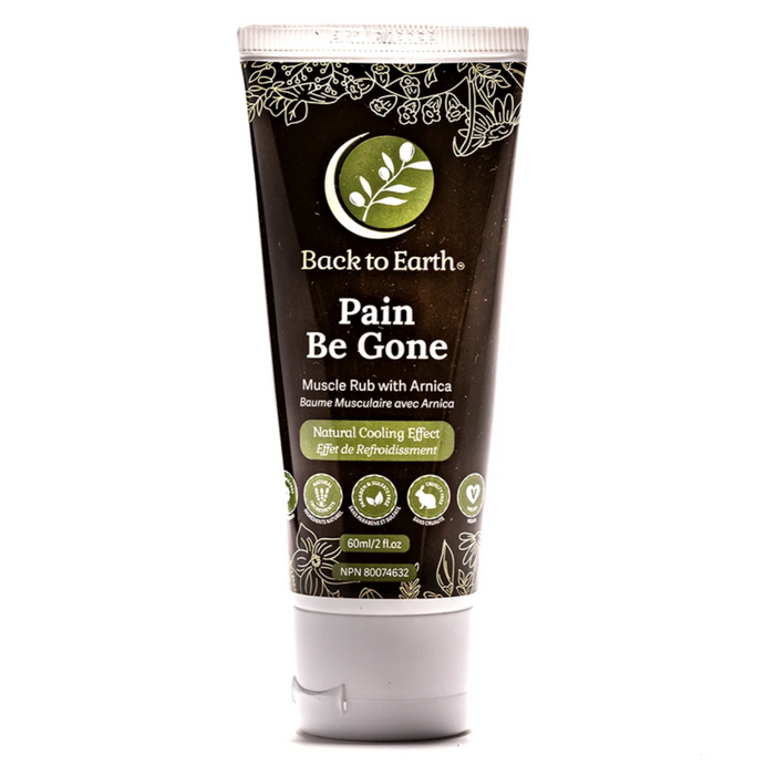 Back to Earth Pain Be Gone Muscle Rub with Arnica 60ML
