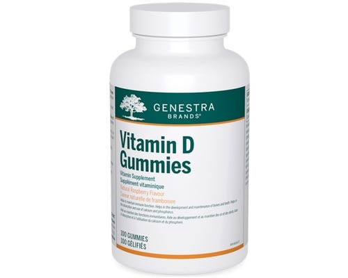 Genestra Vitamin D3 Gummies Raspberry Flavour 100gummies