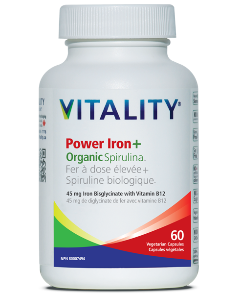 Vitality Power Iron + Spirulina 60vegicaps
