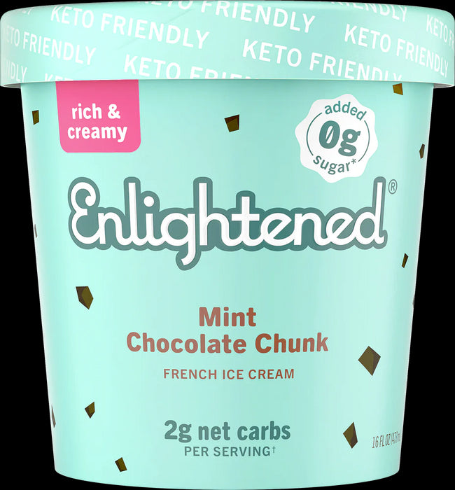 Enlightened Keto Ice Cream, Mint Chocolate 473ml