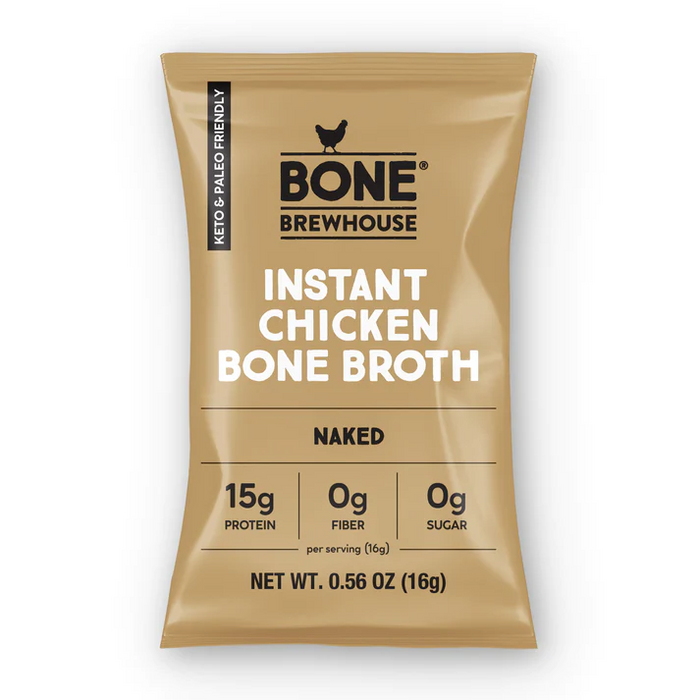 Bone Brewhouse Instant Chicken Broth, Naked Box of 5