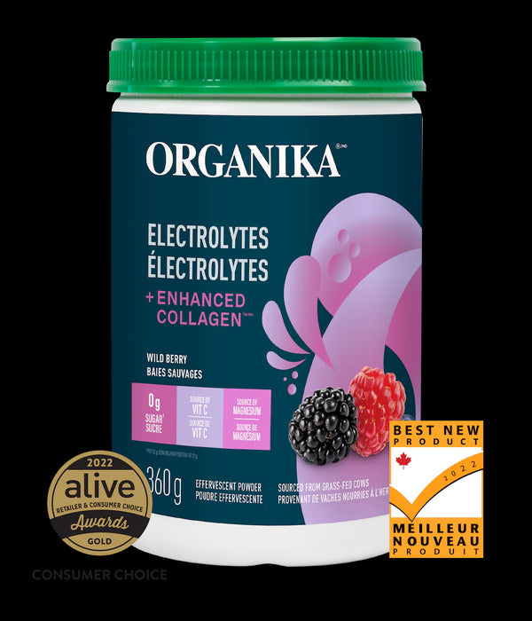 Organika Electrolytes+Enhanced Bovine Collagen Berry Flavour 360g