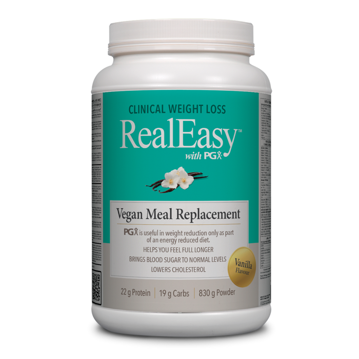 Real Easy with PGX Vegan Meal Replacement Protein Powder Vanilla Flavour 830g
