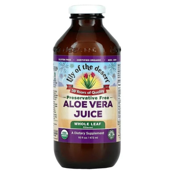 Lily Of The Desert Aloe Vera Juice Whole Leaf Organic 473ml