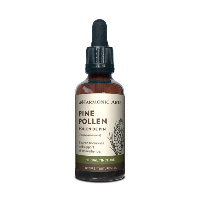 Harmonic Arts Pine Pollen Tincture- Balance Hormones and Support Stress Resilience Herbal Tincture 100ml