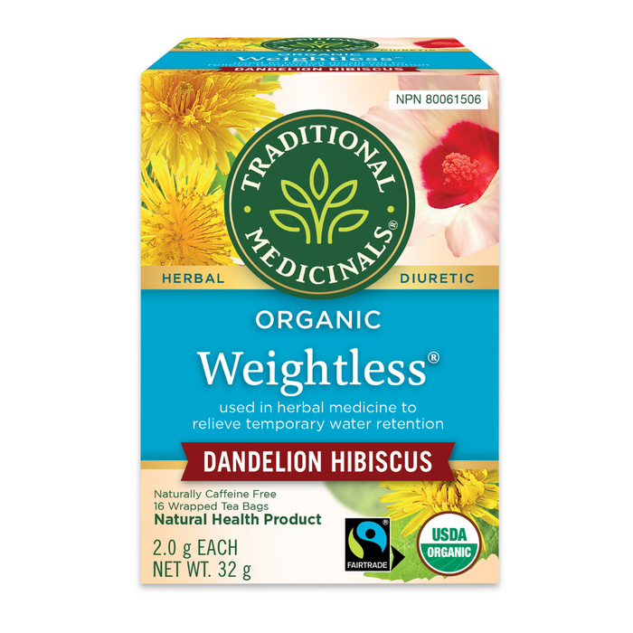Traditional Medicinals Organic Weightless Dandelion Hibiscus 16 teabags
