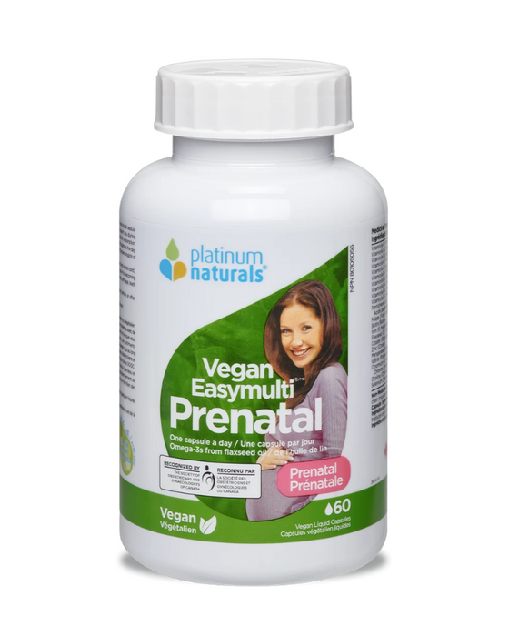 Platinum Naturals Vegan Easymulti Prenatal Multivitamin - Vegan Liquid Capsules 60 vegan liquid caps