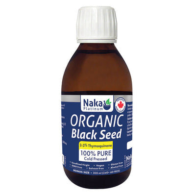 Naka Black Seed Oil Organic 100% Pure Cold Pressed  300ml