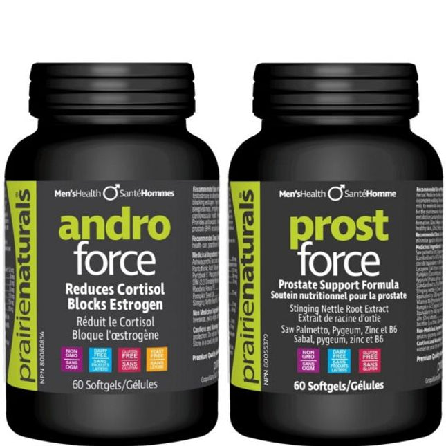 Prairie Naturals Andro Force - Reduces Cortisol, Blocks Estrogen 120 Softgels