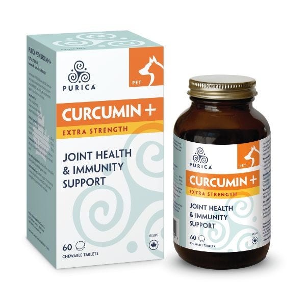 Purica Curcumin + Extra Strength for Pets- Joint Health & Immunity Support 60 chewables