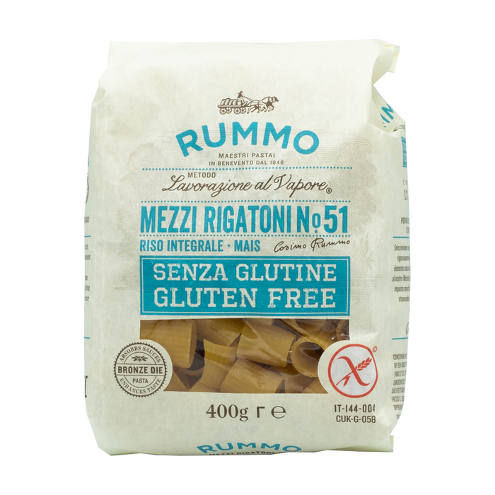 Rummo Mezzi Rigatoni #51 Pasta Gluten Free 400g