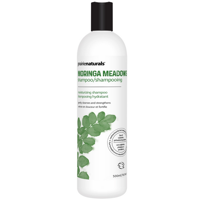 Prairie Naturals Moringa Meadows Shampoo - Moisturizing Shampoo, Gently Cleanses and Strengthens 500ml