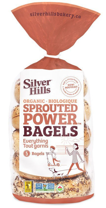 Silver Hills Sprouted "Everything" Bagels Organic  5 Bagels