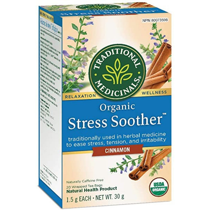 Traditional Medicinals Stress Soother Organic Cinnamon Flavour - Eases Stress, Tension and Irritability 16teabags