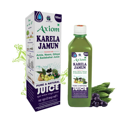 Neem Leaf Karela Jamun Juice - Aids in Blood Sugar Control 500ml