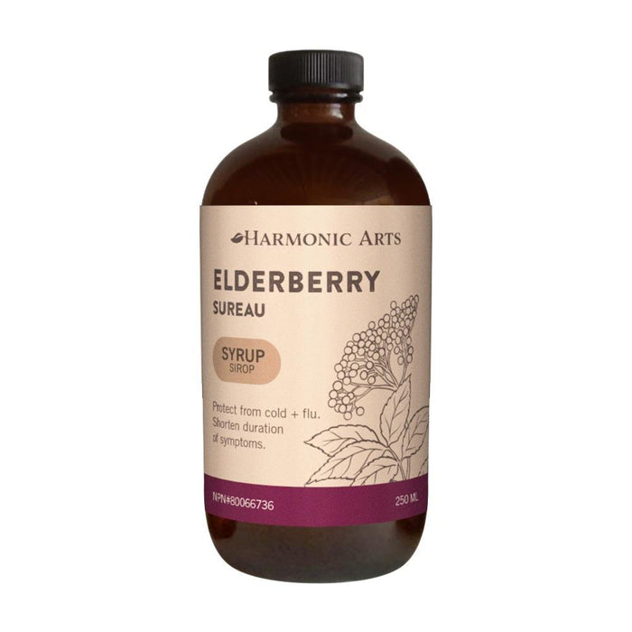 Harmonic Art's Elderberry Syrup - Protects from Cold & Flu 250ml