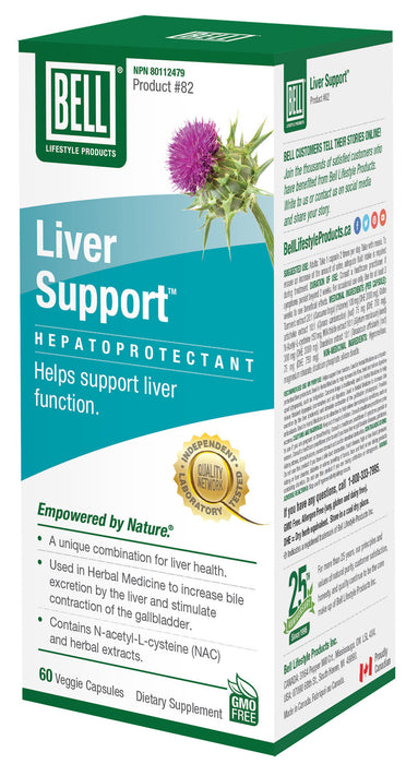 Bell Liver Support Formula # 82 - Helps Support Liver Function 60vegicaps