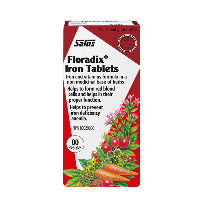 Salus Floradix Iron Tablets 80 Tablets