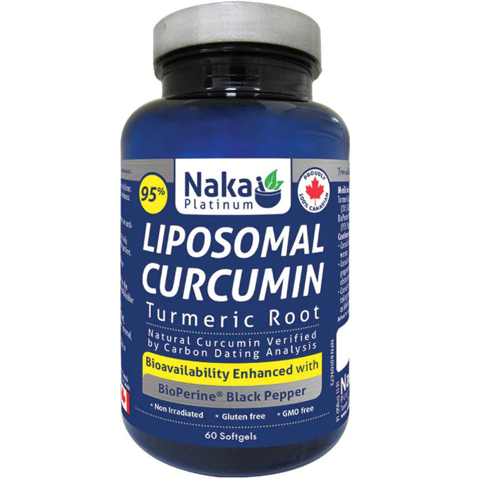Naka Liposomal Curcumin - Turmeric Root with Black Pepper 60 Softgels