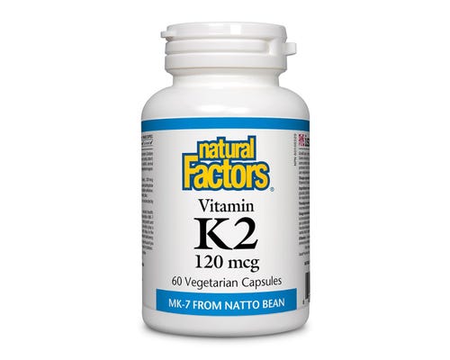 Natural Factors Vitamin K2 120mcg 60 Vegecaps