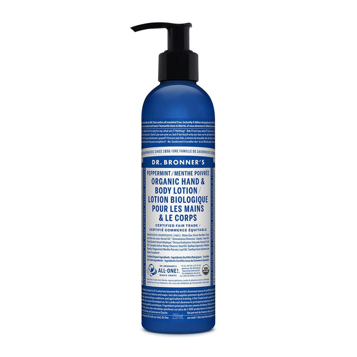 Dr. Bronner's Peppermint Hand & Body Lotion Organic 237ml