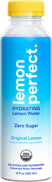 Lemon Perfect Hydrating Lemon Water Just Lemon Flavour Organic - Perfectly Refreshing, Lemon-Powered Beverage. 355ml
