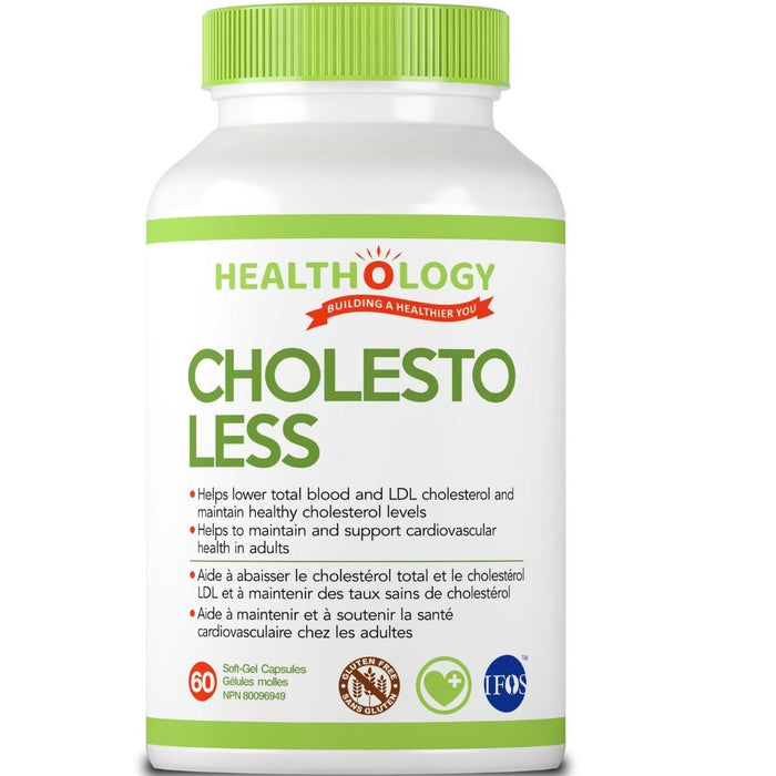 Healthology Cholestoless - Helps to Lower Total Blood and LDL Cholesterol and Maintain Healthy Cholesterol Levels. 60softgels