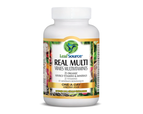 Leaf Source Real Multi One-A-Day - 21 Organic Soure Vitamins & Minerals 30 vegicaps